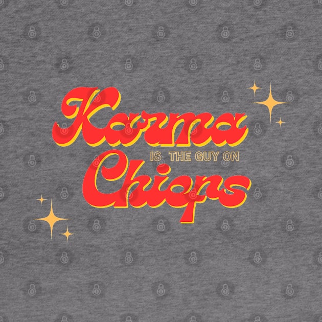 Karma is the guy on the chiefs - dark design by Abril Victal